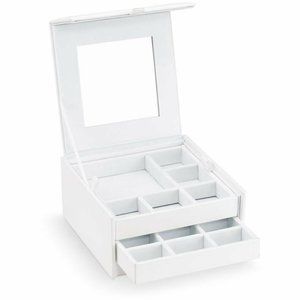 Swarovski White Collection Jewelry Box with Mirror